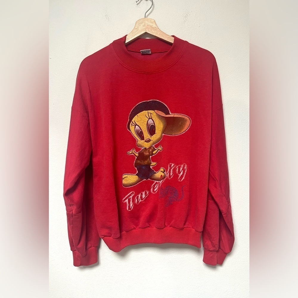 Vintage 90s Looney Tunes Tweety Bird Streetwear Sweatshirt
Red Graphic Crewneck